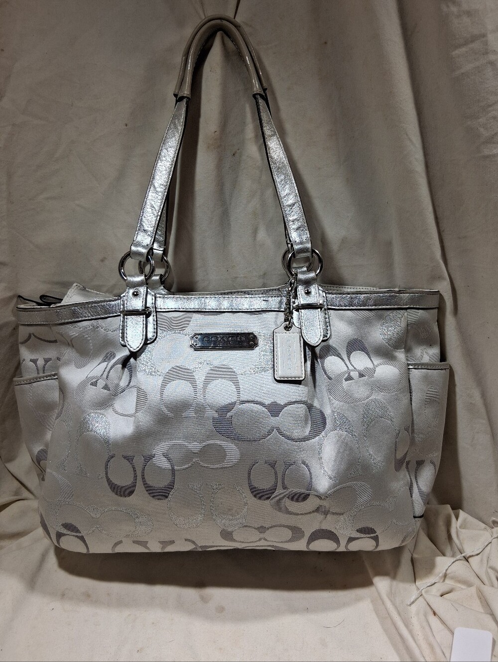 Coach signature gallery optic tote
